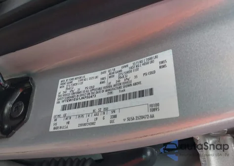 2018 Ford F-150 Lariat from USA, damaged, VIN 1FTEW1EG1JKF02473